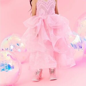 Wicked/Glinda Pink Ruffled Gown